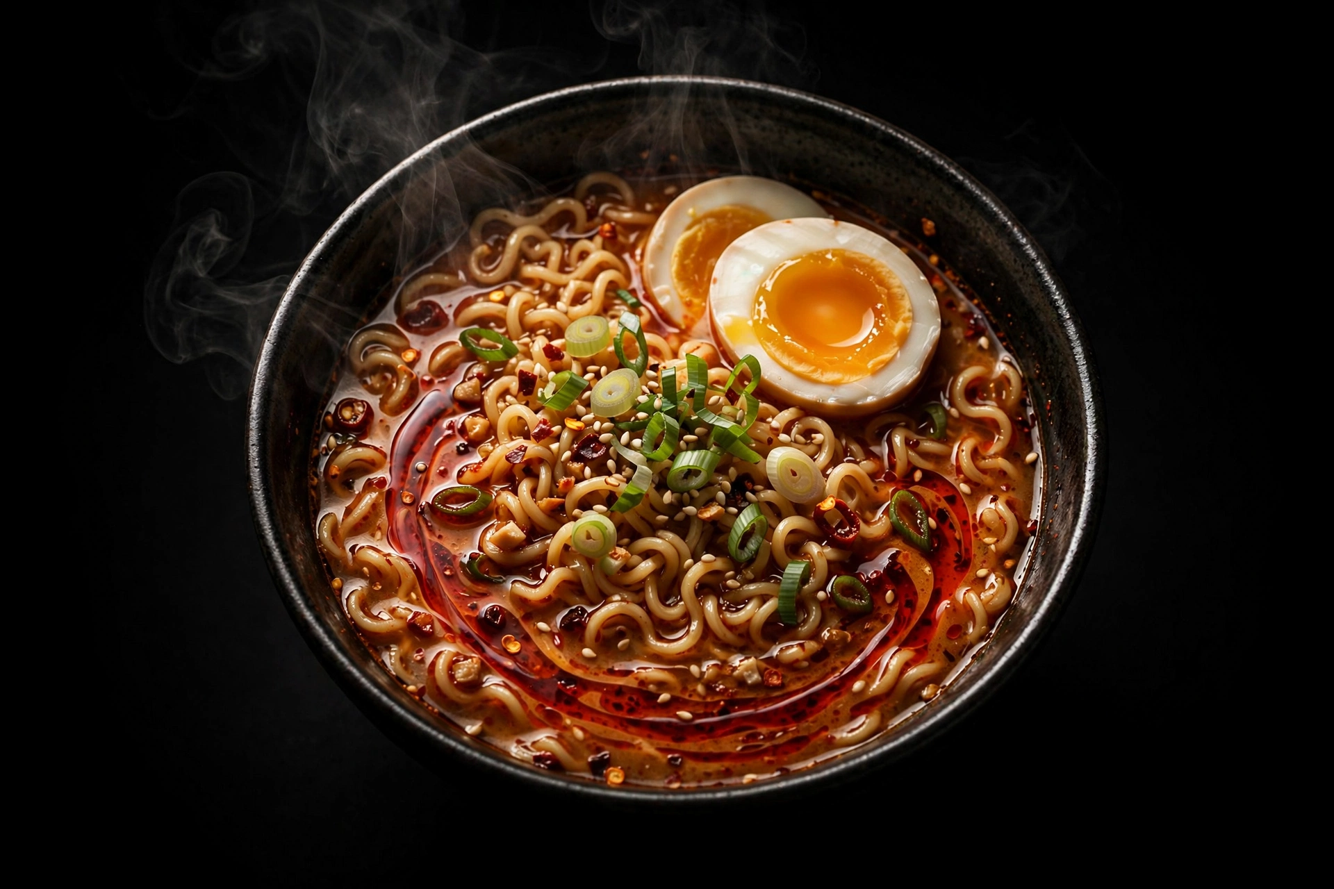 Spicy ramen bowl